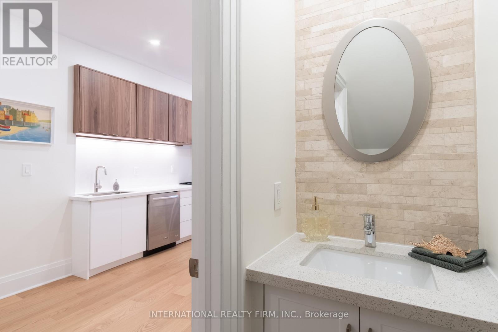 Powder Room First Floor in Open Concept - 46 Morse Street, Toronto, ON - Indoor Photo Showing Bathroom