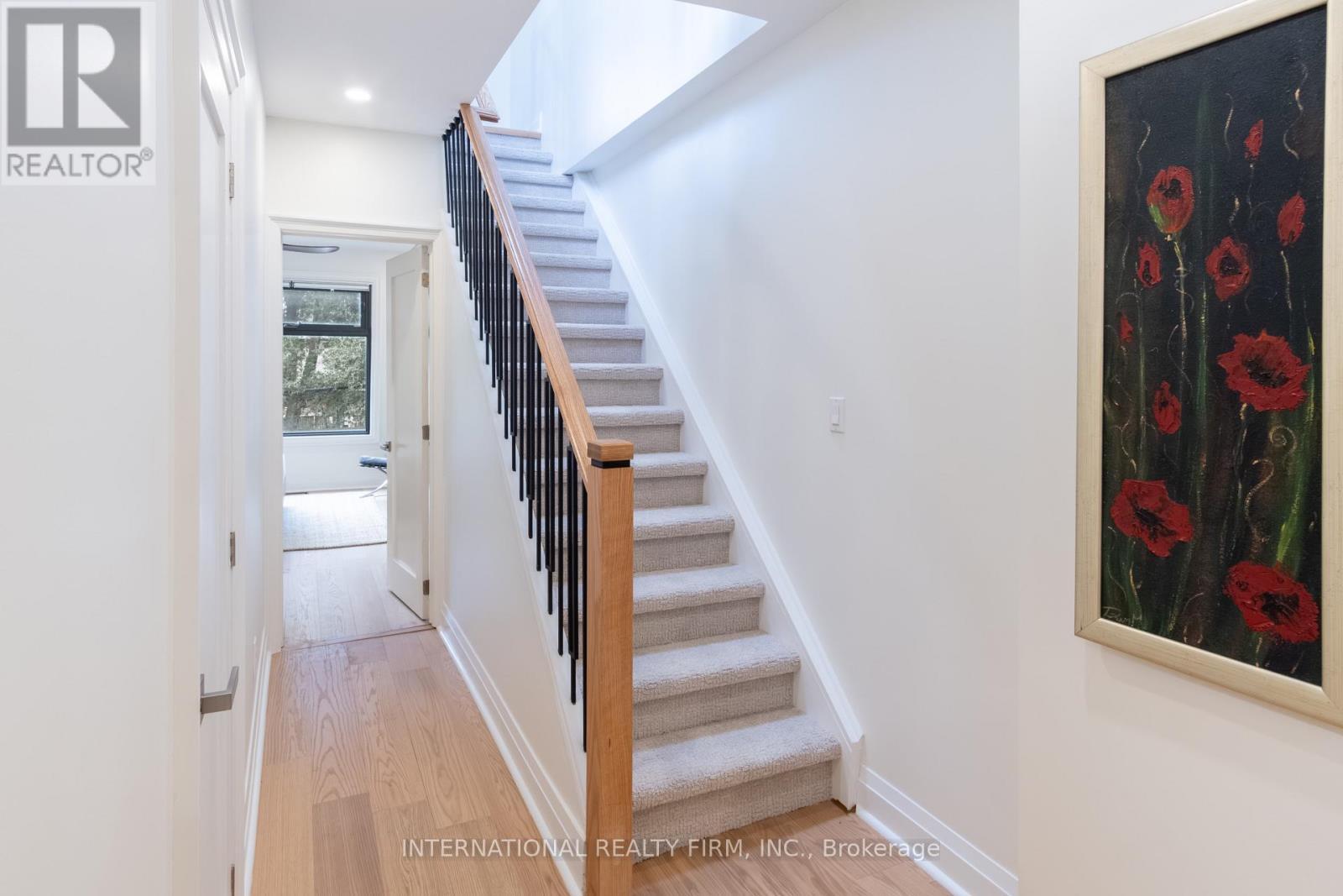 2nd floor hallway, stairs to 3rd floor - 46 Morse Street, Toronto, ON - Indoor Photo Showing Other Room