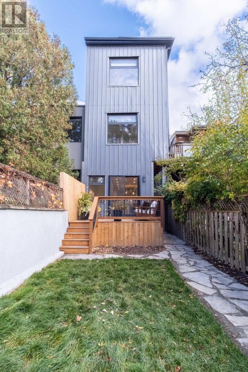 View of deck, 3 floors of house - 46 Morse Street, Toronto, ON - Outdoor With Deck Patio Veranda