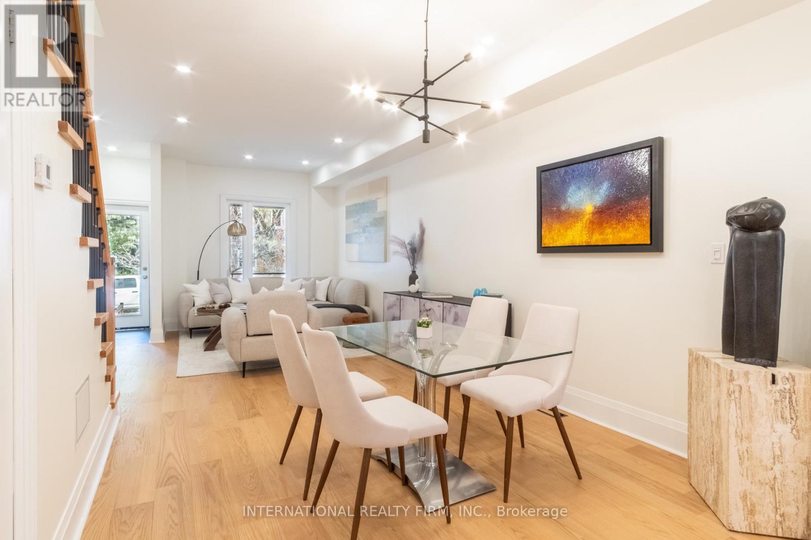 Living Room, Dining, Kitchen / Open Concept - 46 Morse Street, Toronto, ON - Indoor Photo Showing Dining Room