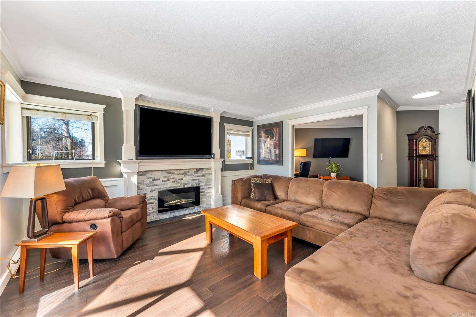 102-40 Gorge Rd West, Saanich, BC - Indoor Photo Showing Living Room With Fireplace
