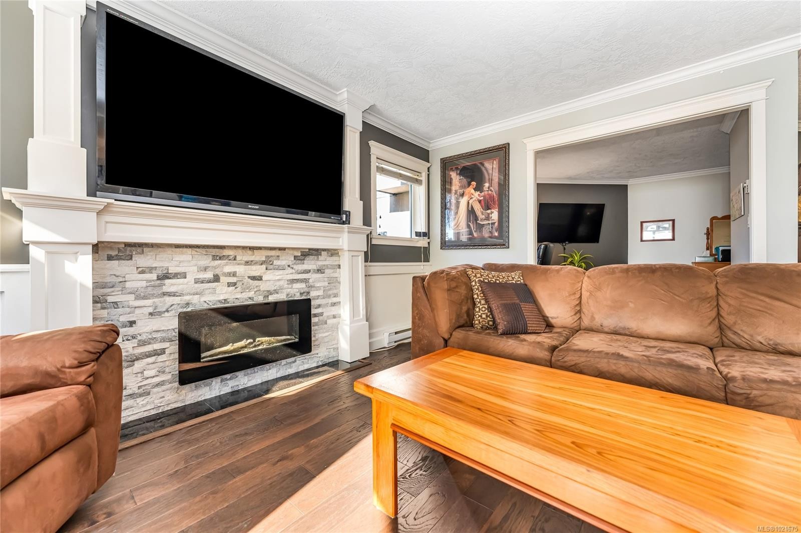 102-40 Gorge Rd West, Saanich, BC - Indoor Photo Showing Living Room With Fireplace