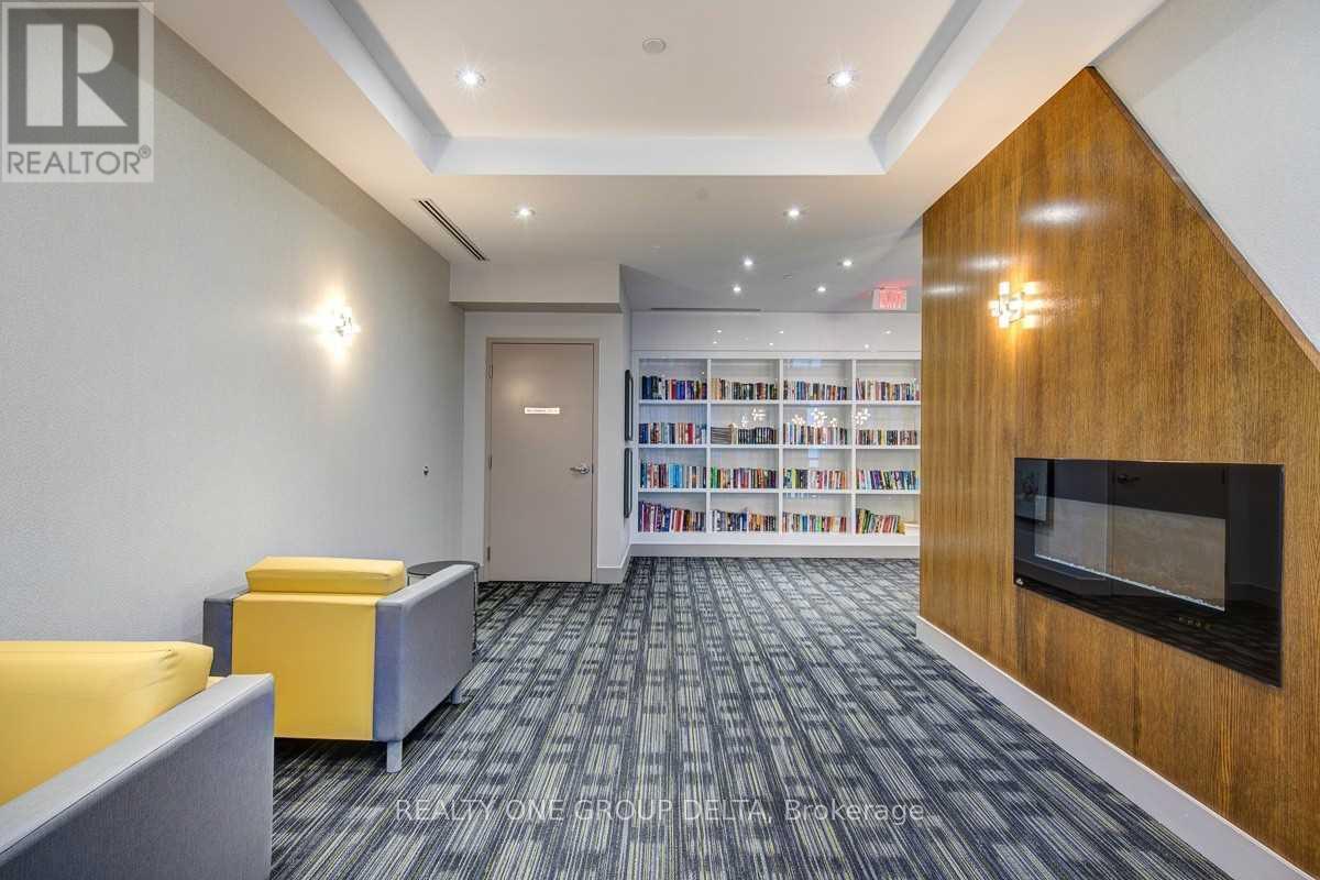 2304 - 55 Eglinton Avenue W, Mississauga, ON - Indoor Photo Showing Other Room With Fireplace