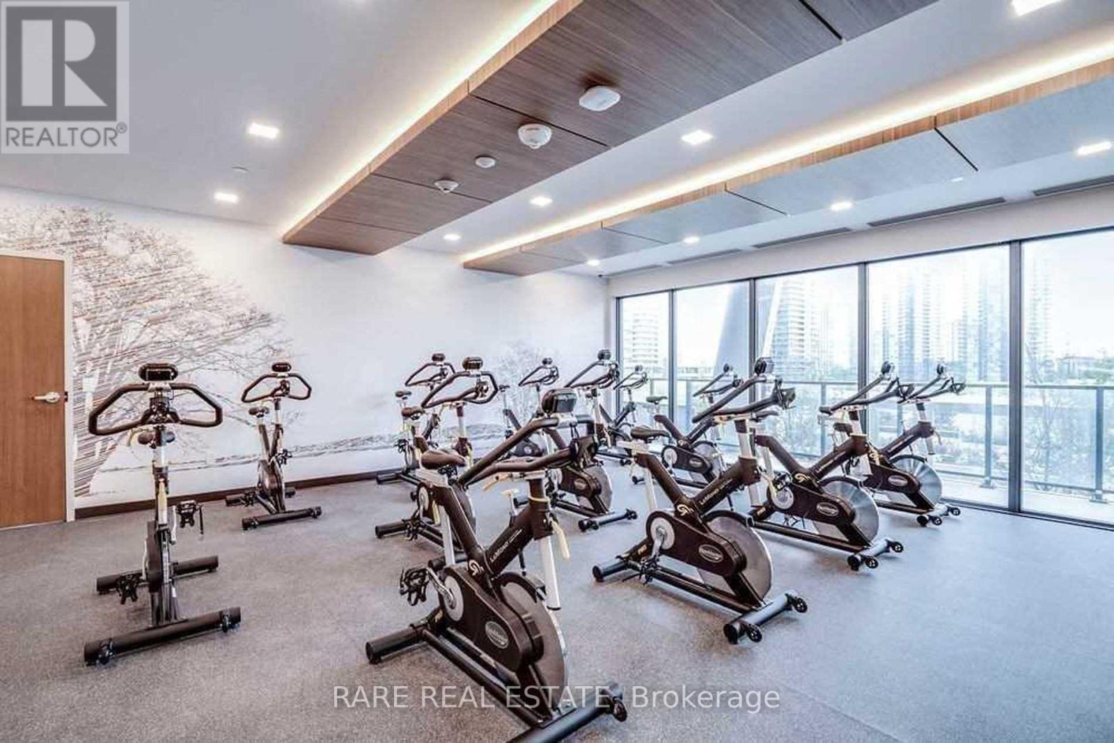 5902 - 30 Shore Breeze Drive, Toronto, ON - Indoor Photo Showing Gym Room