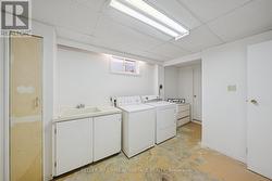 Large laundry room big storage room, too -
