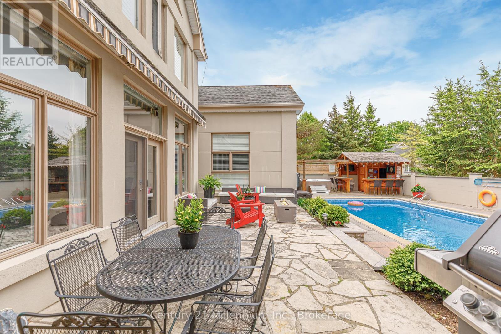 160 Grand Cypress Lane, Blue Mountains, ON - Outdoor With In Ground Pool With Deck Patio Veranda