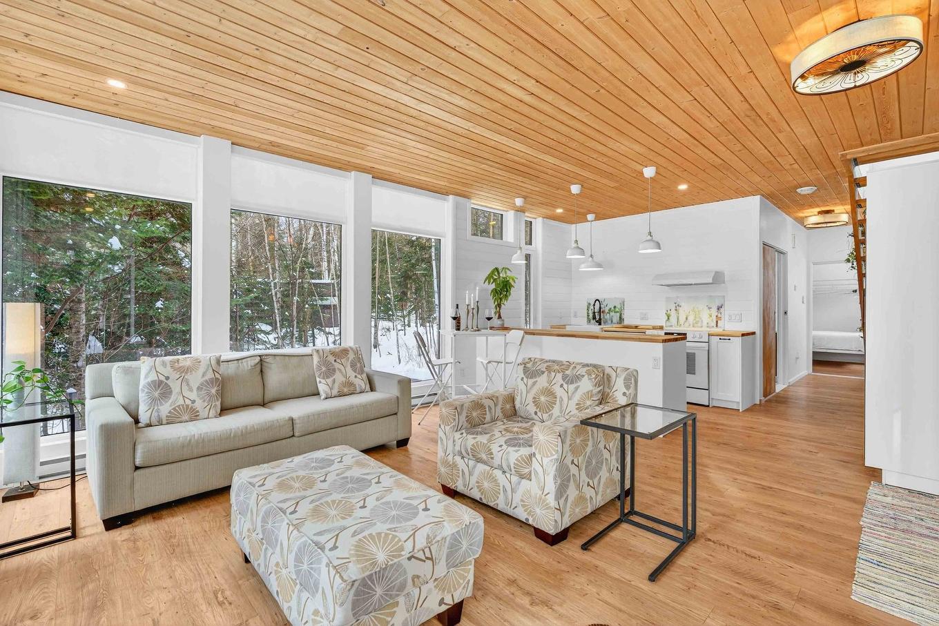 Salon - 11 Ch. Des Idéalistes, La Conception, QC - Indoor Photo Showing Living Room