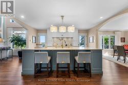 Arched entry to living and dining spaces -