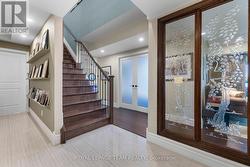 Lower level. Bedroom 1/3 at glass doors -