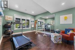 Gym/bed 2 of 3 end of hall -