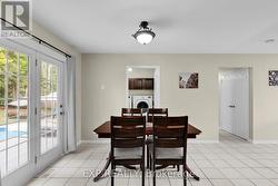 Dining Area with Walkout to Deck -