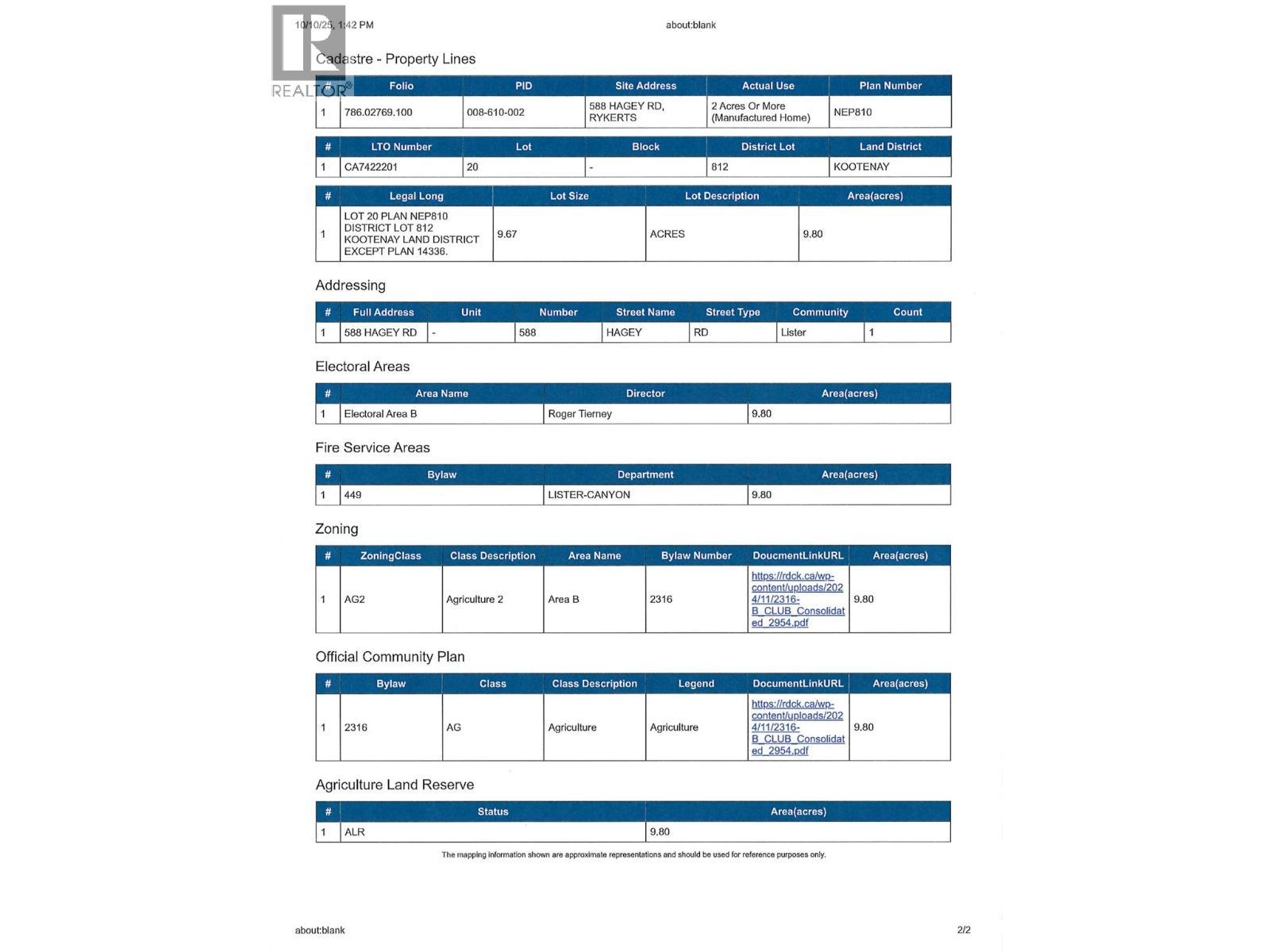 588 Hagey Road, Creston, BC
