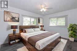 Virtually staged primary bedroom -