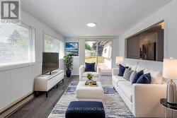 Virtually staged family room -