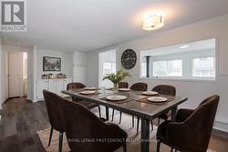 Virtually staged dining room -