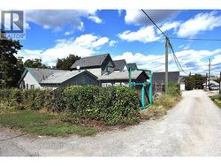 Alley behind the home -