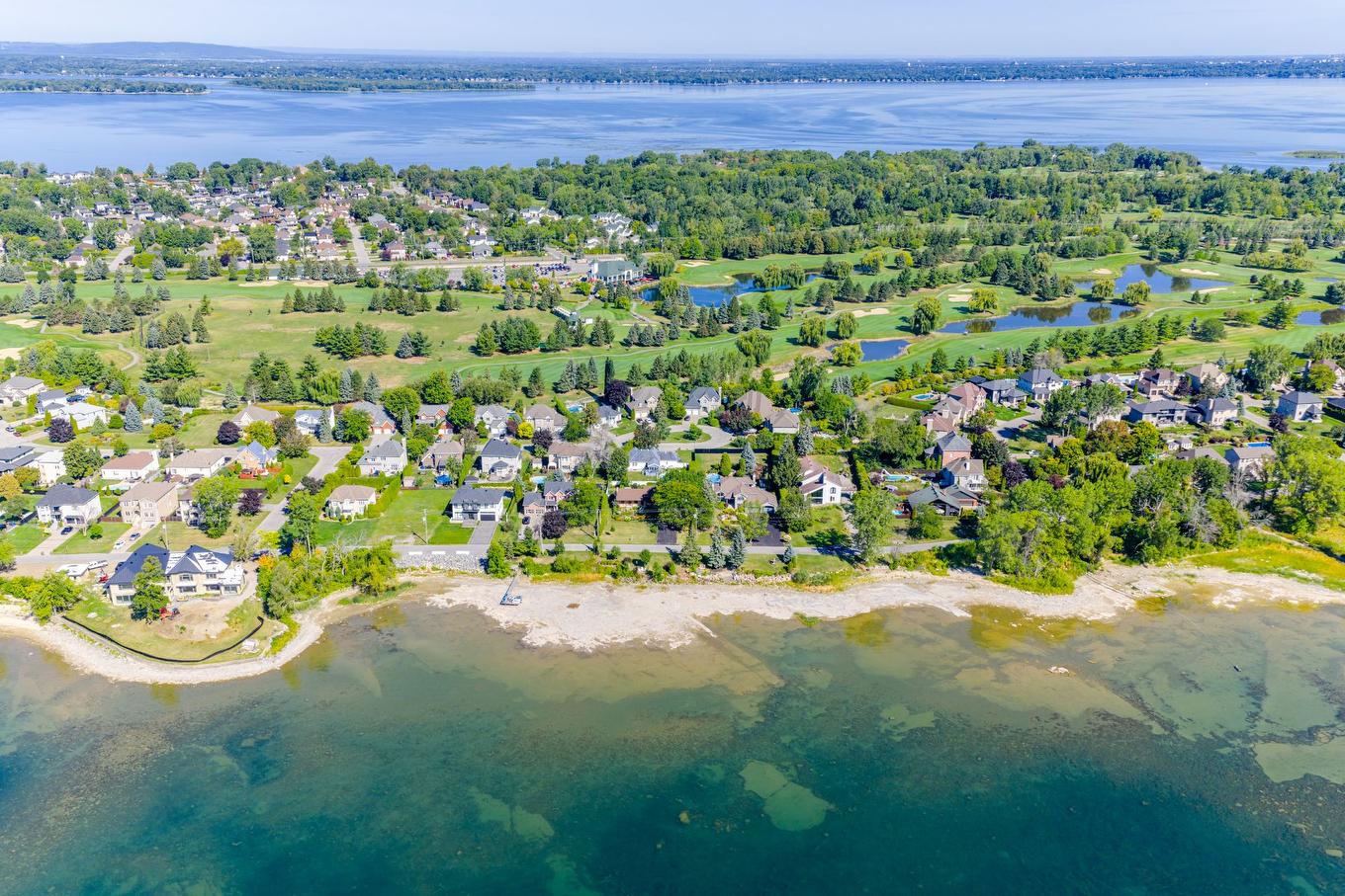 Aerial photo - 104 Ch. Du Vieux-Moulin, Notre-Dame-De-L'Île-Perrot, QC - Outdoor With Body Of Water With View