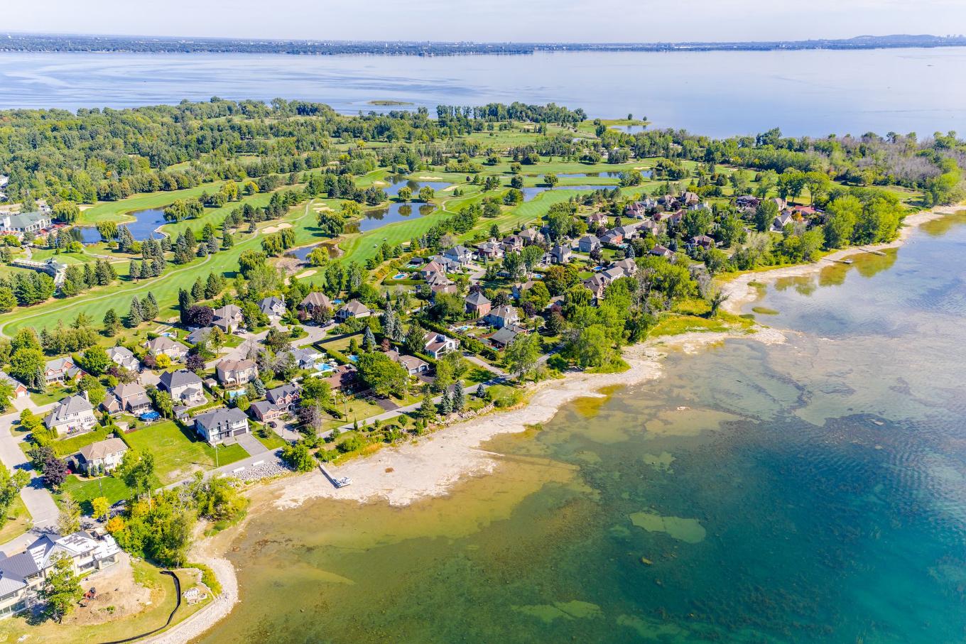 Aerial photo - 104 Ch. Du Vieux-Moulin, Notre-Dame-De-L'Île-Perrot, QC - Outdoor With Body Of Water With View