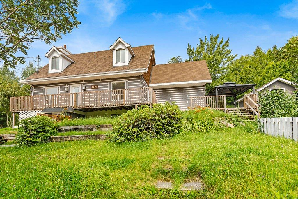 Frontage - 2270 Ch. Brunet, Sainte-Agathe-Des-Monts, QC - Outdoor With Deck Patio Veranda