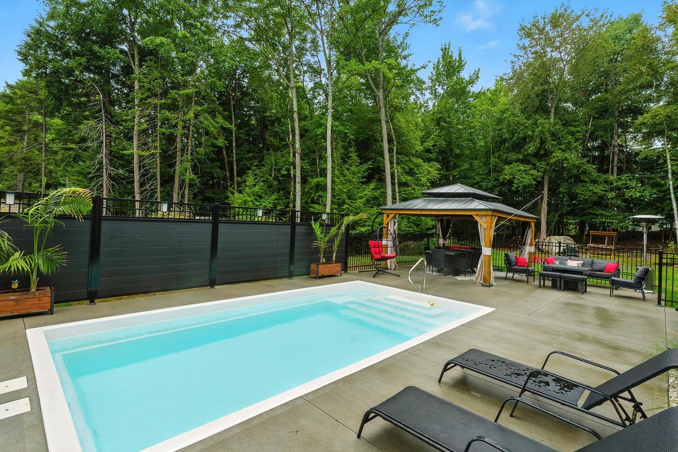 Extérieur - 250 Rue D'Orion, Saint-Hippolyte, QC - Outdoor With In Ground Pool With Backyard