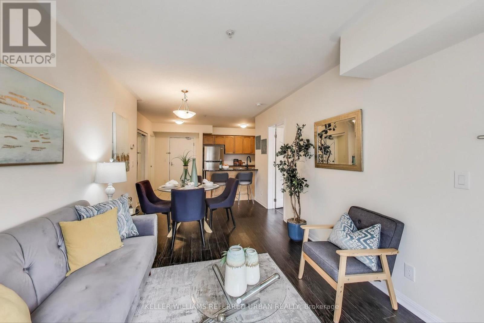 206 - 10 Mendelssohn Street, Toronto, ON - Indoor Photo Showing Living Room
