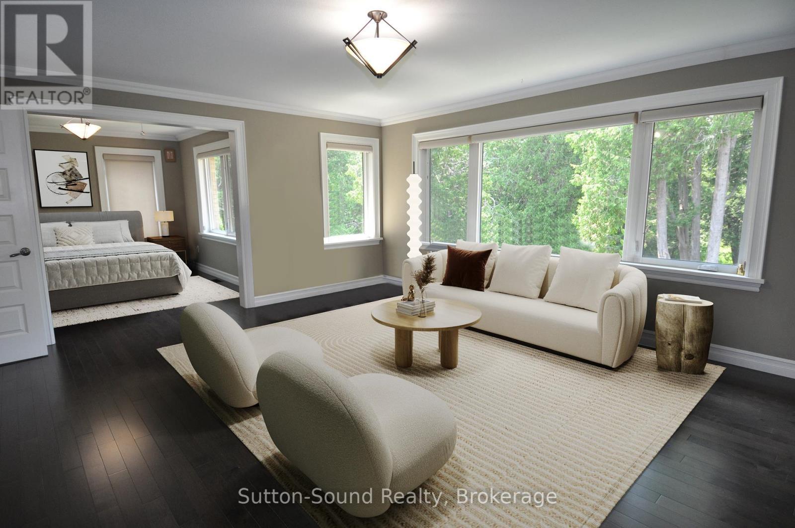 Virtual Staged Master Suite - 318760 Grey Road 1, Georgian Bluffs, ON - Indoor