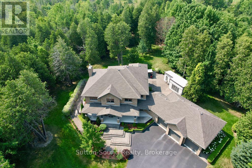 Aerial Of Home - 318760 Grey Road 1, Georgian Bluffs, ON - Outdoor