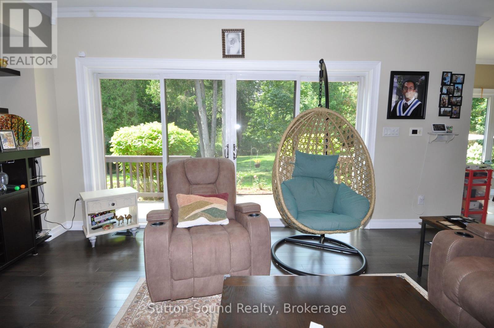 Patio Doors, Lots of light - 318760 Grey Road 1, Georgian Bluffs, ON - Indoor Photo Showing Living Room