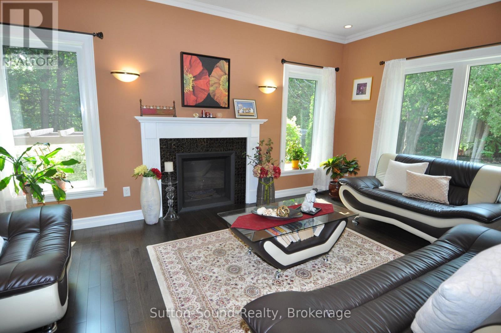 Sitting Room - 318760 Grey Road 1, Georgian Bluffs, ON - Indoor Photo Showing Living Room With Fireplace