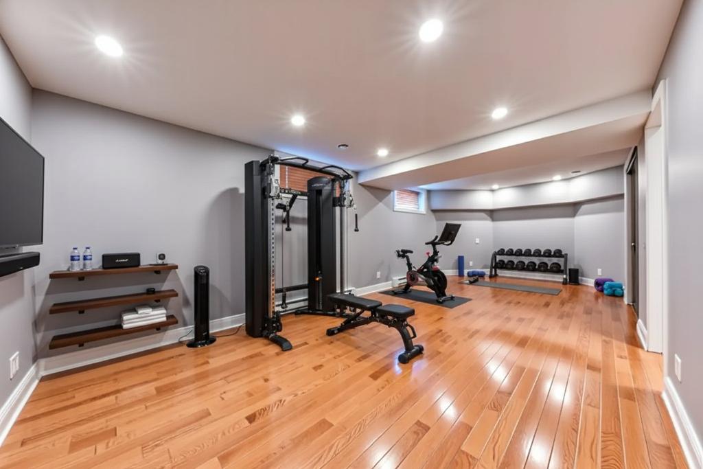 Sous-sol - 8730 Boul. Lasalle, Montréal (Lasalle), QC - Indoor Photo Showing Gym Room