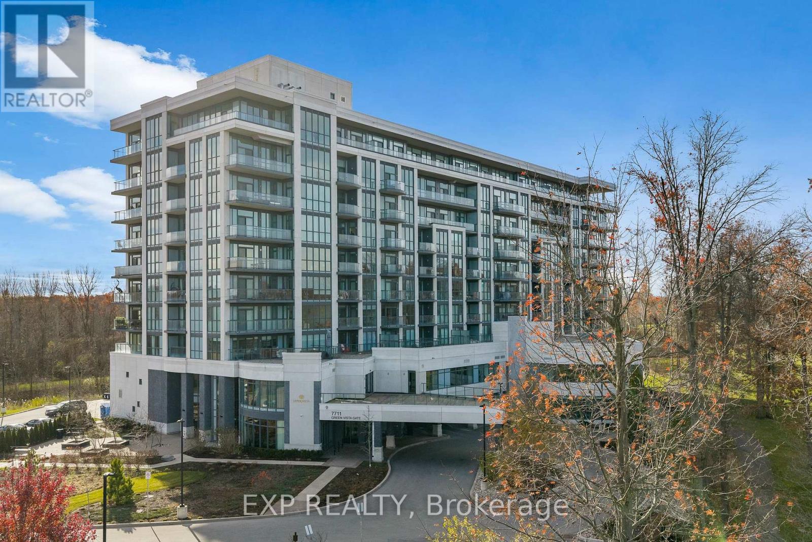814 - 7711 Green Vista Gate, Niagara Falls (Oldfield), ON - Outdoor With Balcony With Facade