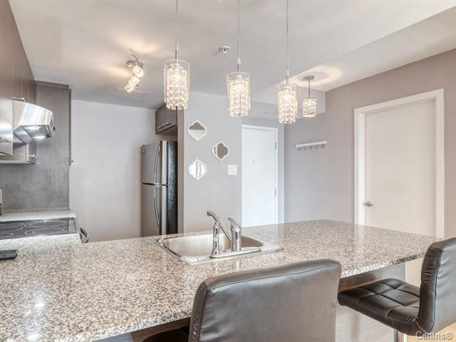 Kitchen - 705-10150 Place De L'Acadie, Montréal (Ahuntsic-Cartierville), QC - Indoor Photo Showing Kitchen With Upgraded Kitchen