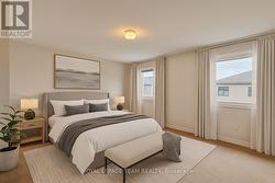 Master bedroom staged -
