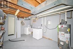 Laundry area in the basement -