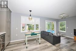 Eat-in kitchen with a cozy tea area -