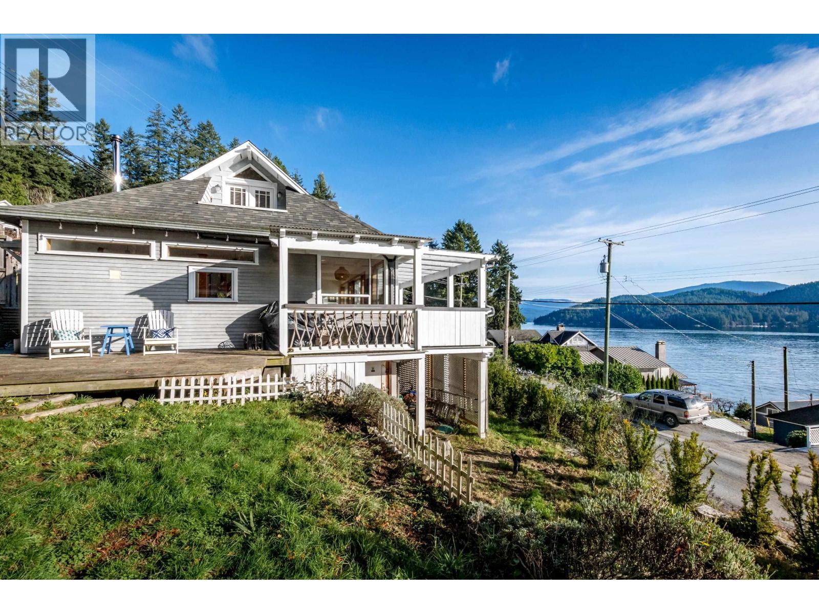 811 Marine Drive, Gibsons, BC - Outdoor With Body Of Water With Deck Patio Veranda