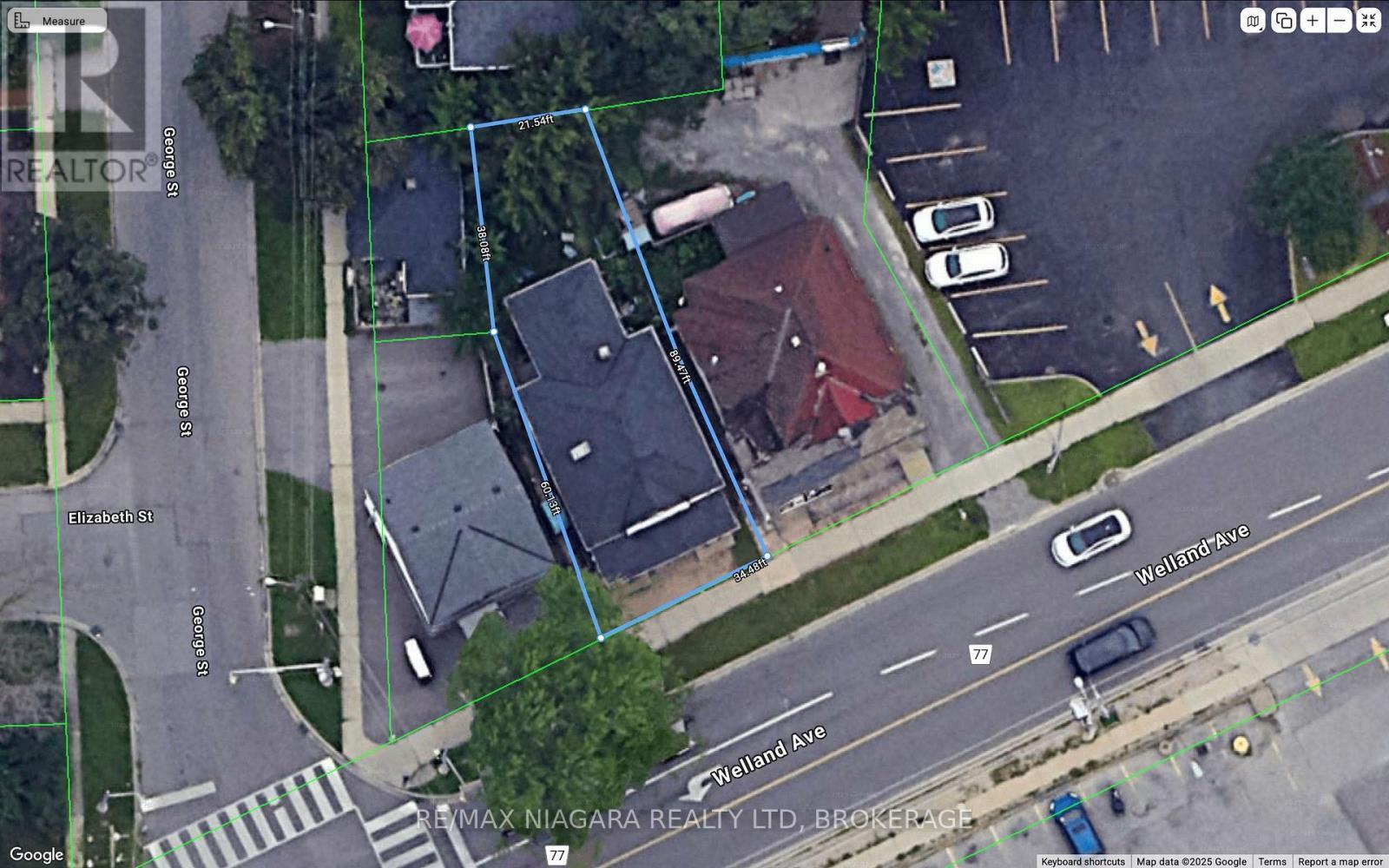 Property measurements. This is NOT a survey - 105A Welland Avenue, St. Catharines (Downtown), ON
