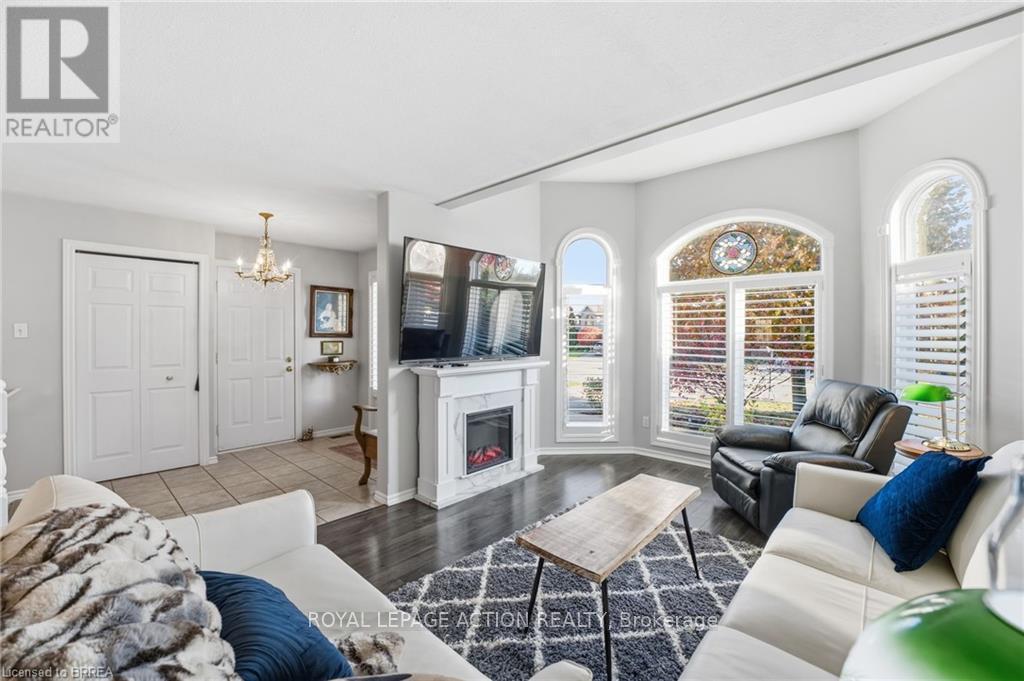 14 Dunton Lane, Brant, ON - Indoor Photo Showing Living Room With Fireplace