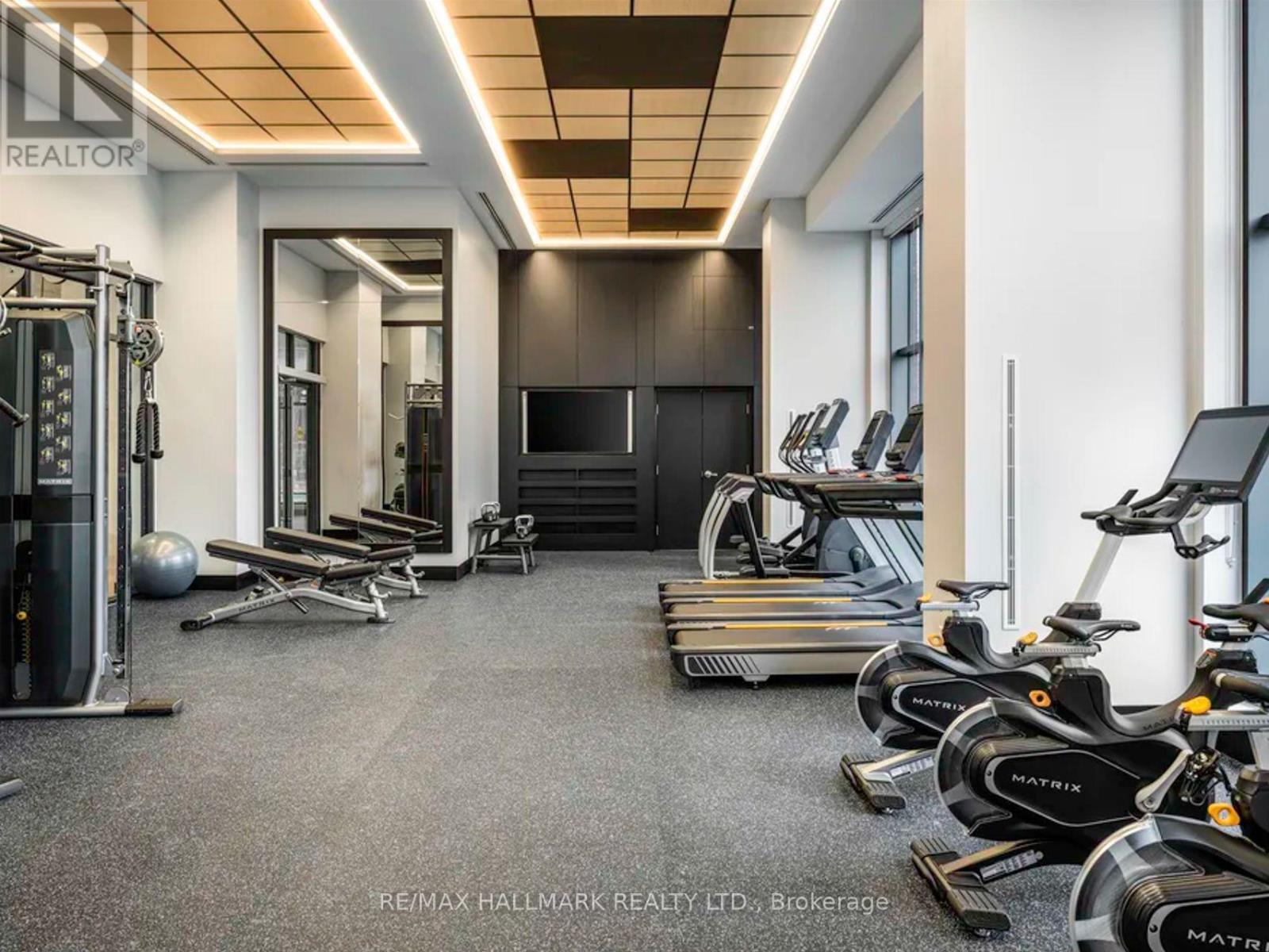 219 - 20 Samuel Wood Way, Toronto, ON - Indoor Photo Showing Gym Room