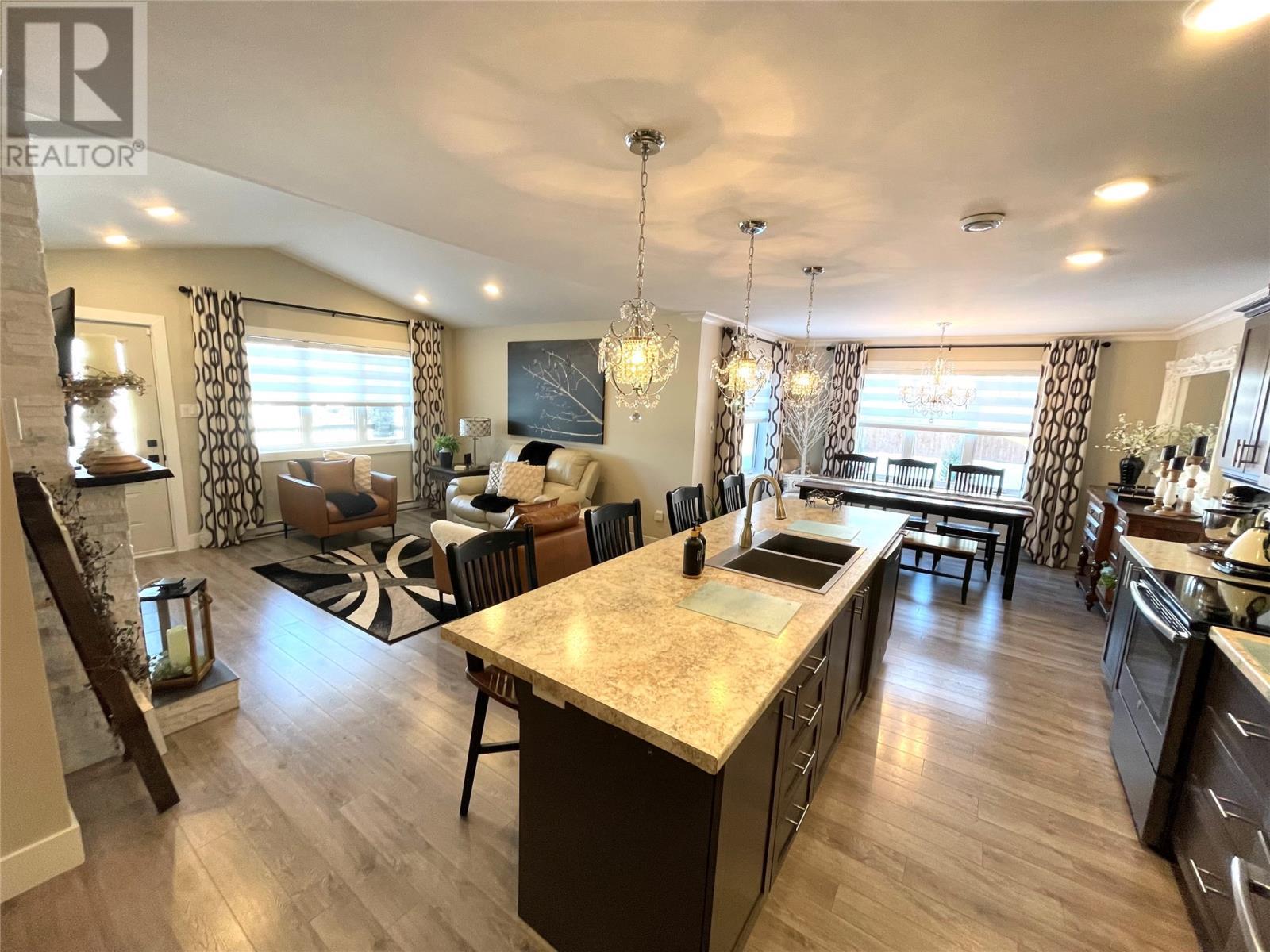1 Wells Place, Grand Falls-Windsor, NL - Indoor Photo Showing Kitchen With Double Sink