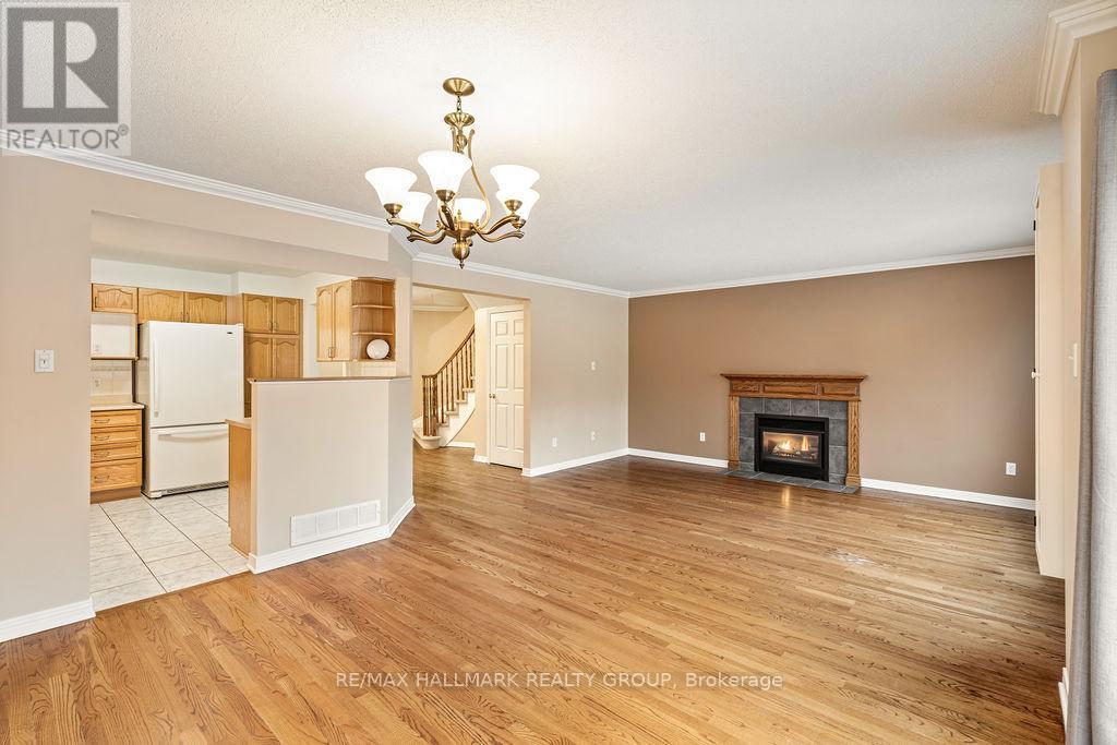128 Boulder Way, Ottawa, ON - Indoor Photo Showing Living Room With Fireplace