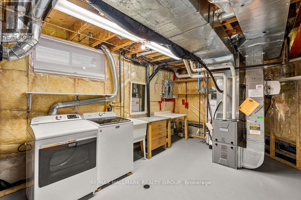Laundry/Utility Room in Basement - 128 Boulder Way, Ottawa, ON - Indoor