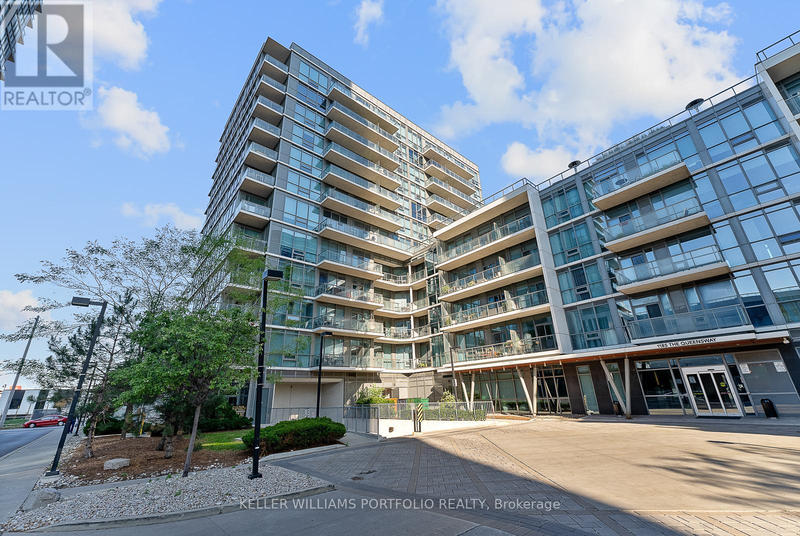 508 - 1185 The Queensway Avenue, Toronto, ON - Outdoor With Balcony With Facade