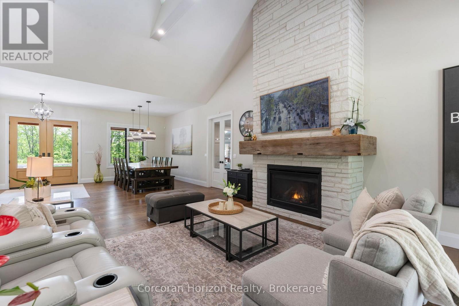 11 Cockshutt Road, Brant (Brantford Twp), ON - Indoor Photo Showing Living Room With Fireplace