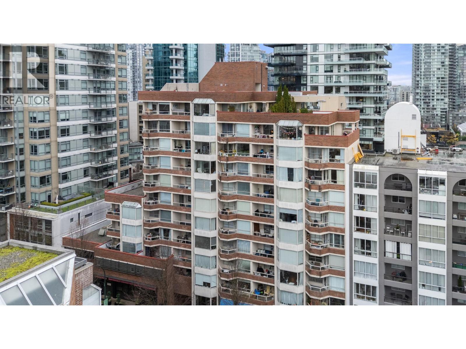 307 1330 Hornby Street, Vancouver, BC - Outdoor With Balcony With Facade