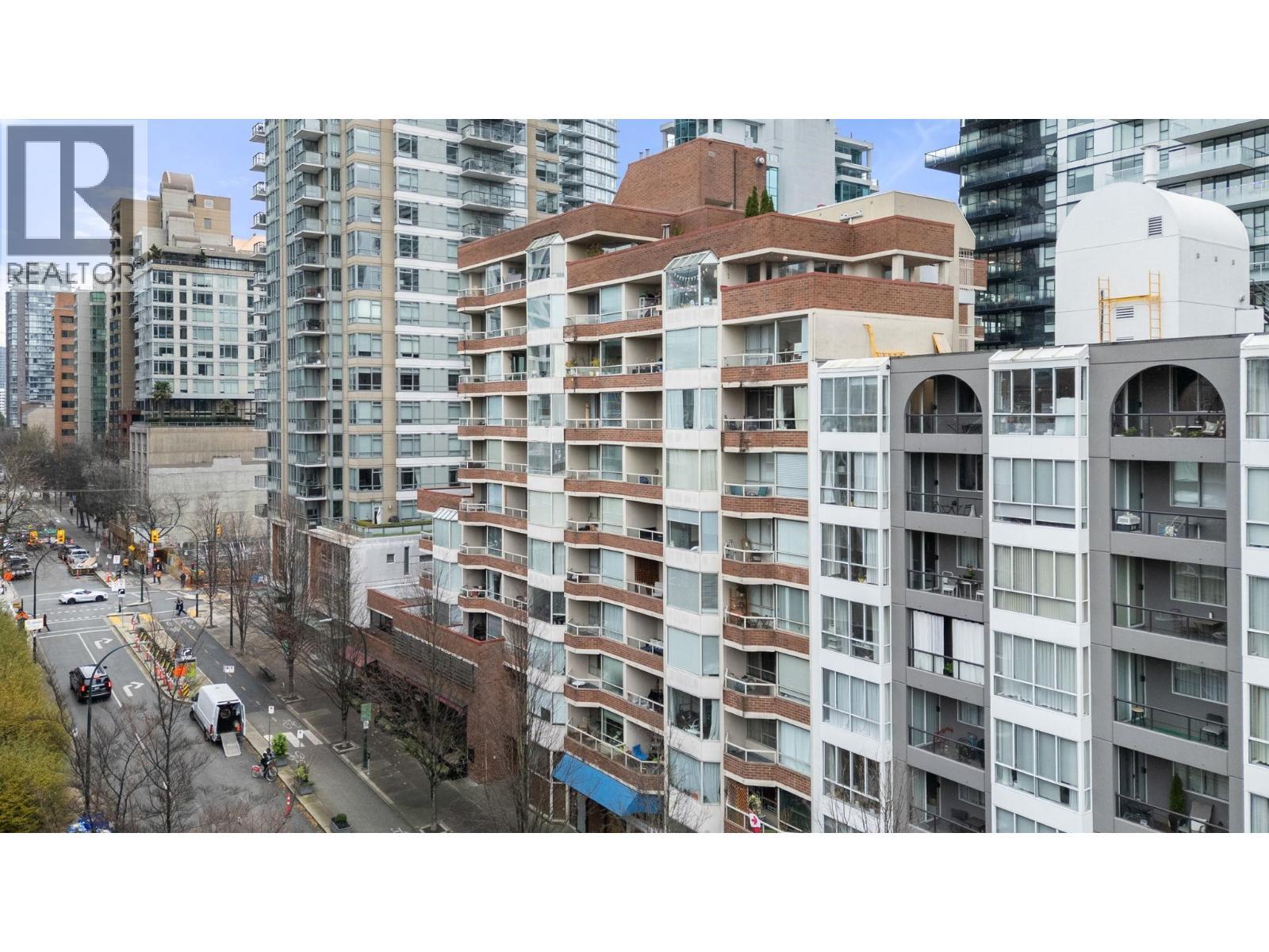 307 1330 Hornby Street, Vancouver, BC - Outdoor With Balcony With Facade
