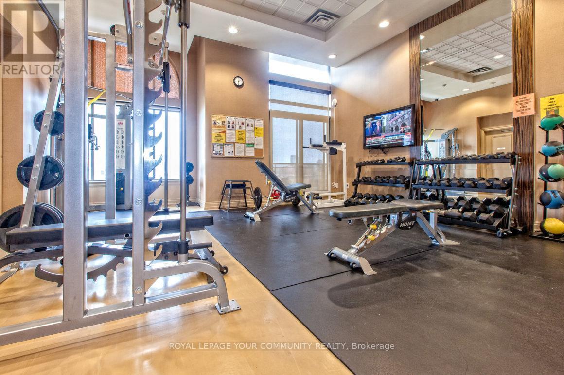 515 - 385 Prince Of Wales Drive, Mississauga, ON - Indoor Photo Showing Gym Room