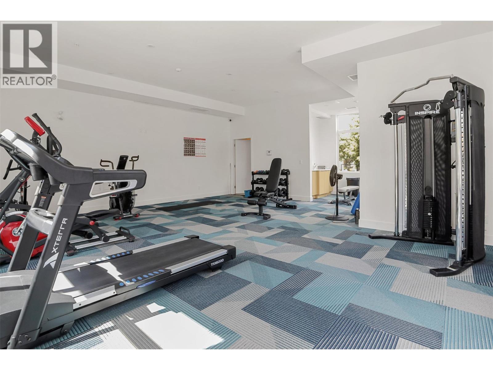 Gym - 3638 Mission Springs Drive Unit# 406, Kelowna, BC - Indoor Photo Showing Gym Room