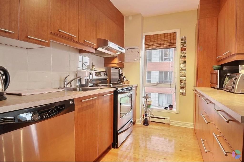 Cuisine - 611-1925 Rue Émile-Martineau, Laval (Laval-Des-Rapides), QC - Indoor Photo Showing Kitchen With Double Sink
