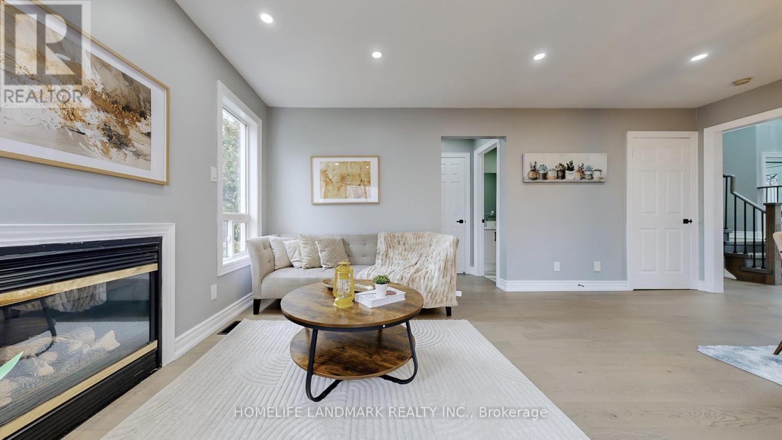 942 Port Union Road, Toronto, ON - Indoor Photo Showing Living Room With Fireplace